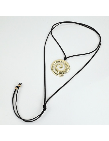 Collar de Gamuza Golden Spiral
