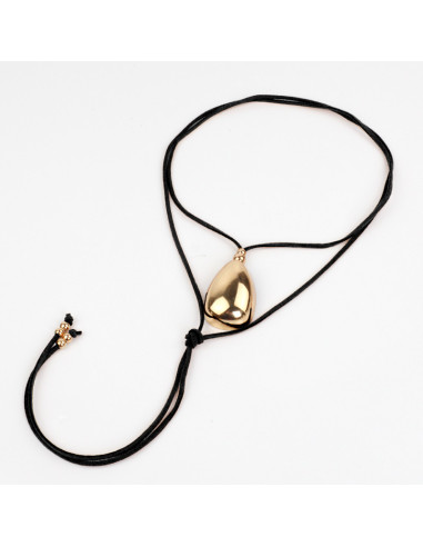 Collar de Gamuza Golden Drop