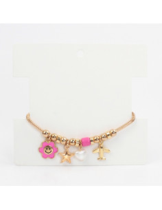 Pulsera Charms Pink