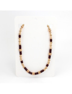 Collar Flexible Chocolate Beads