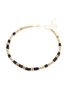 Collar Flexible Chocolate Beads