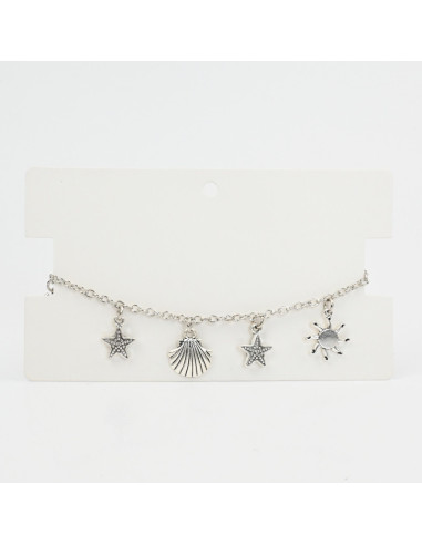 Tobillera Beach Silver | Venta mayorista – Infinita