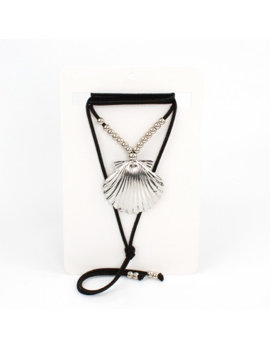 Collar Silver Big Shell | Venta mayorista – Infinita