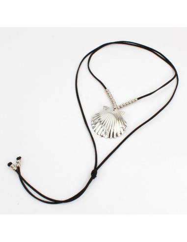 Collar Silver Big Shell | Venta mayorista – Infinita