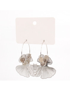 Aros New Soleil Silver Petals | Venta mayorista – Infinita