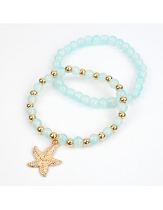 Set de Pulseras Gold Seastar | Venta mayorista – Infinita