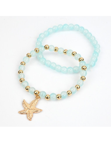 Set de Pulseras Gold Seastar | Venta mayorista – Infinita