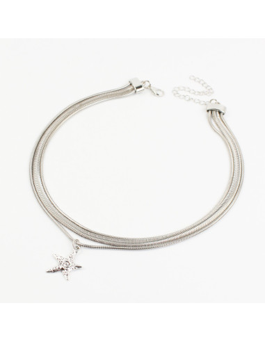 Collar de Cadena Summer Silver Star