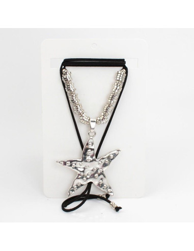 Collar Silver Huge Star | Venta mayorista – Infinita