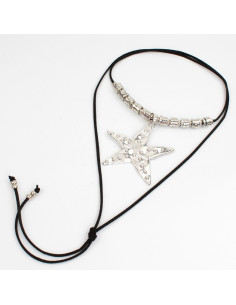 Collar Silver Huge Star | Venta mayorista – Infinita