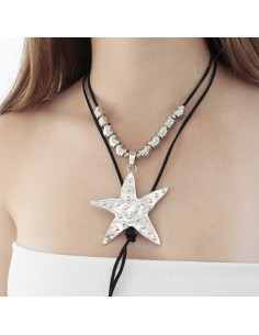 Collar Silver Huge Star | Venta mayorista – Infinita