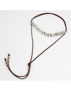 Collar Silver Organic Pieces | Venta mayorista – Infinita