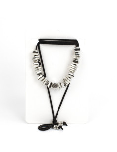 Collar Silver Organic Pieces | Venta mayorista – Infinita