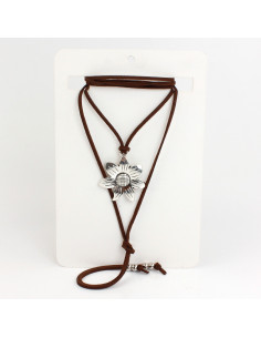 Collar de Gamuza Silver Foundry Sunflower