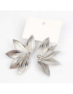 Aros Mid Petals Silver | Venta mayorista – Infinita