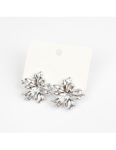 Aros Flower Silver | Venta mayorista – Infinita