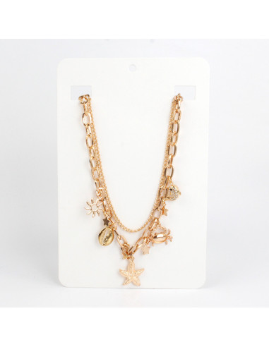 Collar Multicharms Golden Sea | Venta mayorista – Infinita