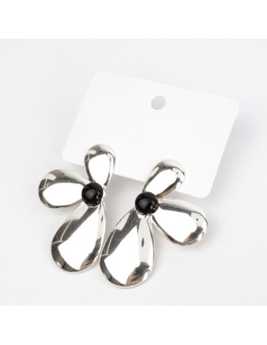 Aros Flower and Dot Silver | Venta mayorista – Infinita