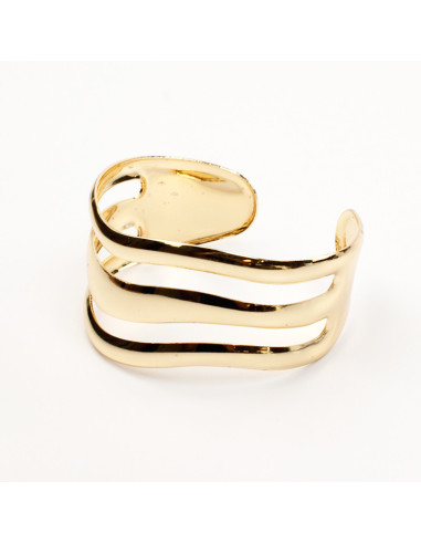 Brazalete Wavy Lines Gold | Venta mayorista – Infinita