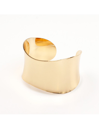 Brazalete Curved Plate Gold | Venta mayorista – Infinita