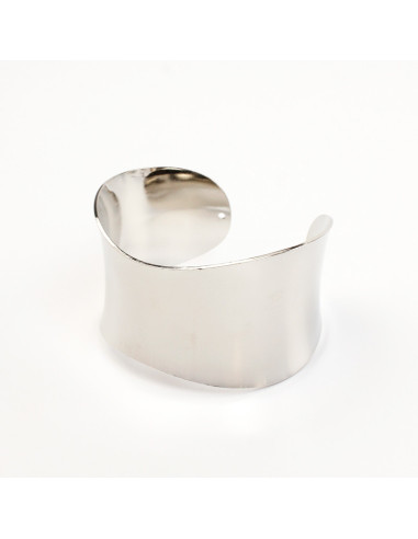 Brazalete Curved Plate Silver | Venta mayorista – Infinita