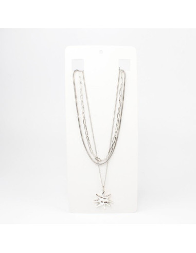 Collar de Cadenas Hammered Sun