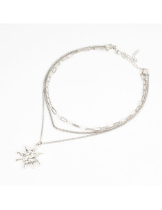Collar de Cadenas Hammered Sun