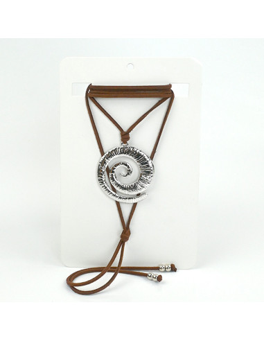 Collar Silver Spiral | Venta mayorista – Infinita