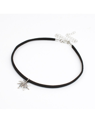 Choker de Gamuza Tiny Boho Sun
