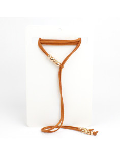 Collar Corbatero de Gamuza Classy Spheres