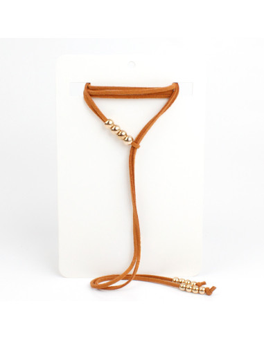 Collar Corbatero de Gamuza Classy Spheres