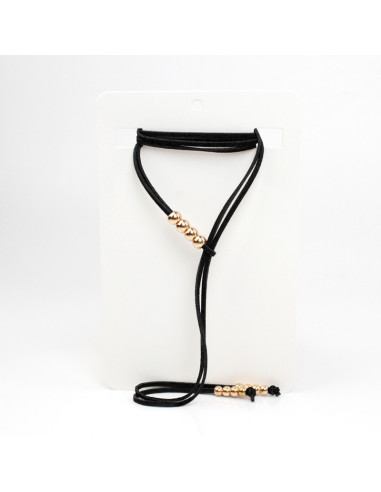 Collar Corbatero de Gamuza Classy Spheres