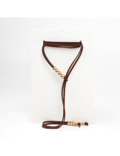 Collar Corbatero de Gamuza Classy Spheres