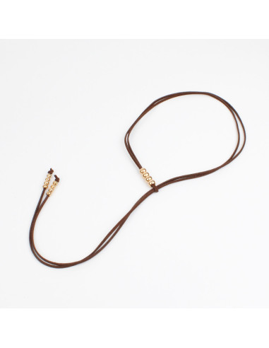 Collar Corbatero de Gamuza Classy Spheres