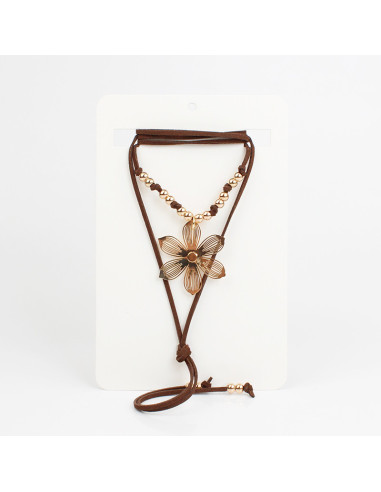 Collar de Gamuza Gold Soleil