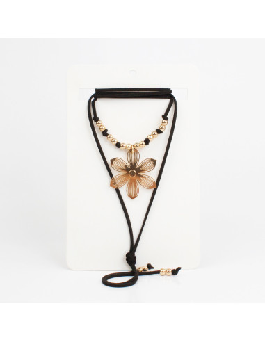 Collar de Gamuza Gold Soleil