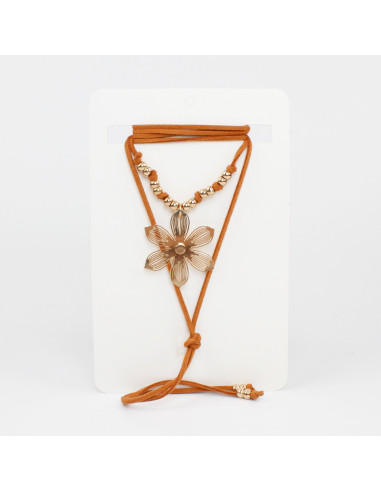 Collar de Gamuza Gold Soleil