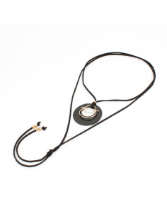 Collar de Gamuza Black and Gold