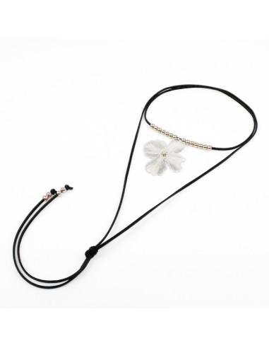 Collar Soleil Silver Flower | Venta mayorista – Infinita