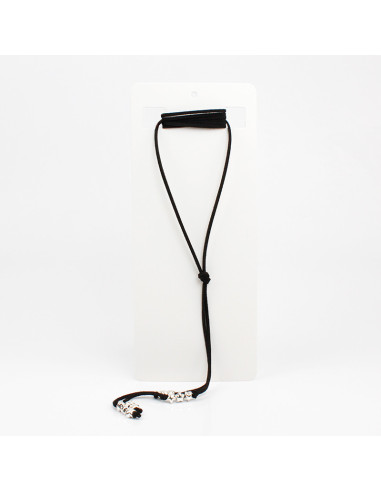 Collar Corbatero de Gamuza Silver Stars