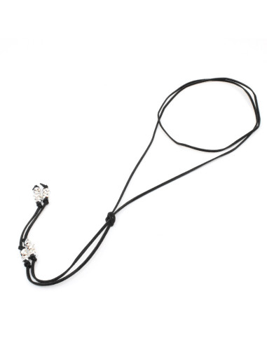 Collar Corbatero de Gamuza Silver Stars