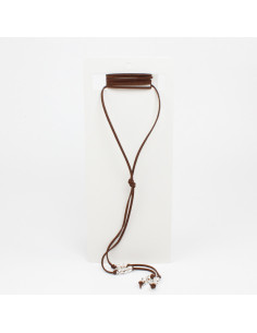 Collar Corbatero de Gamuza Silver Stars