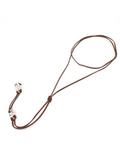 Collar Corbatero de Gamuza Silver Stars