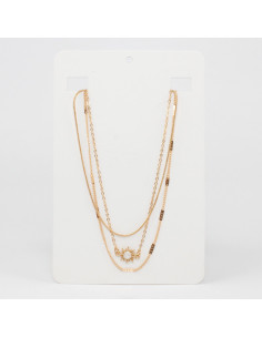 Collar de Cadenas Gold Sparkle