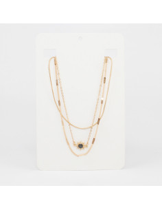 Collar de Cadenas Gold Sparkle