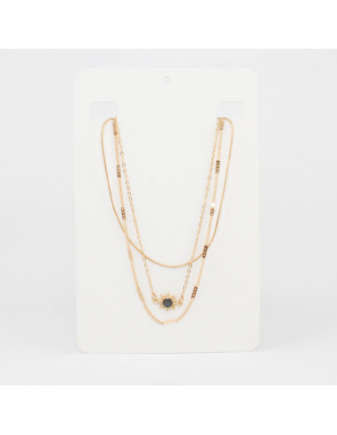 Collar de Cadenas Gold Sparkle