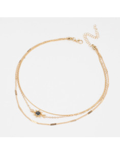 Collar de Cadenas Gold Sparkle