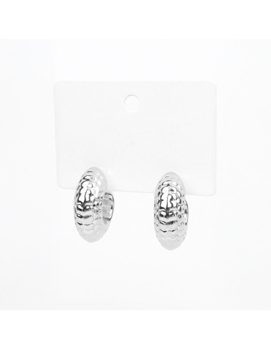 Aros Chunky Textured Curve | Venta mayorista – Infinita