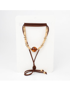 Collar de Gamuza Caramel