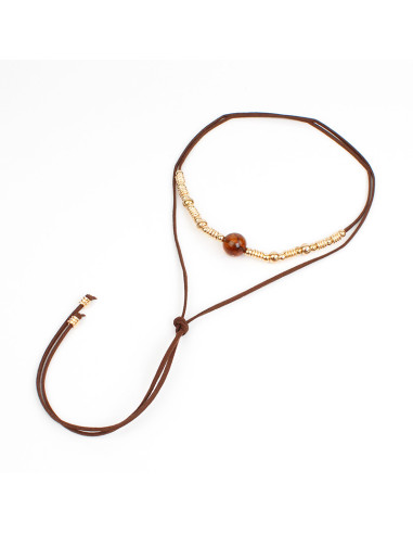 Collar de Gamuza Caramel